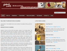Tablet Screenshot of birdwatching.com.na