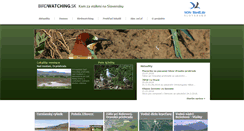 Desktop Screenshot of birdwatching.sk